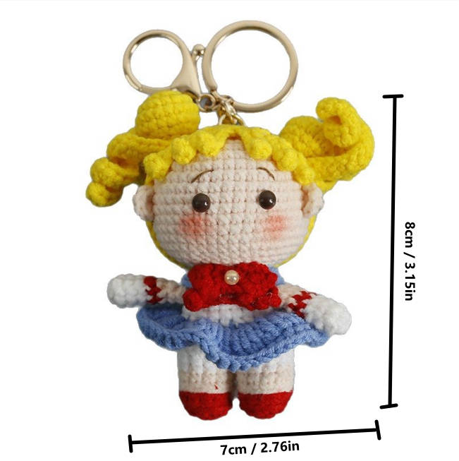 Cute girl keychain