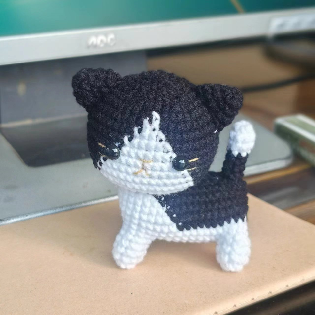 Handmade Crochet Cat Doll | Cute Mini Amigurumi Plush Toy