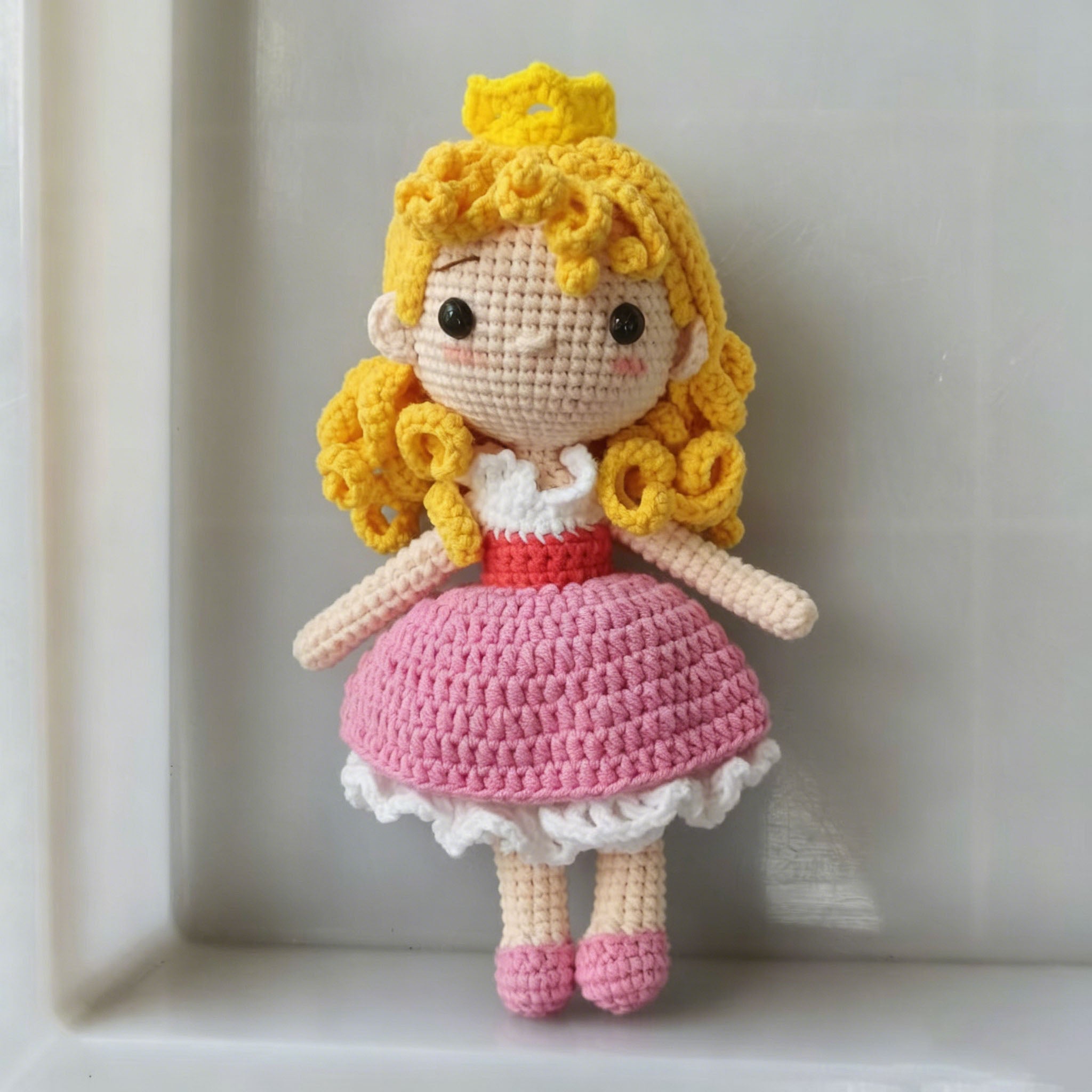 Handmade Crochet Princess Doll | Cute Amigurumi Plush Toy