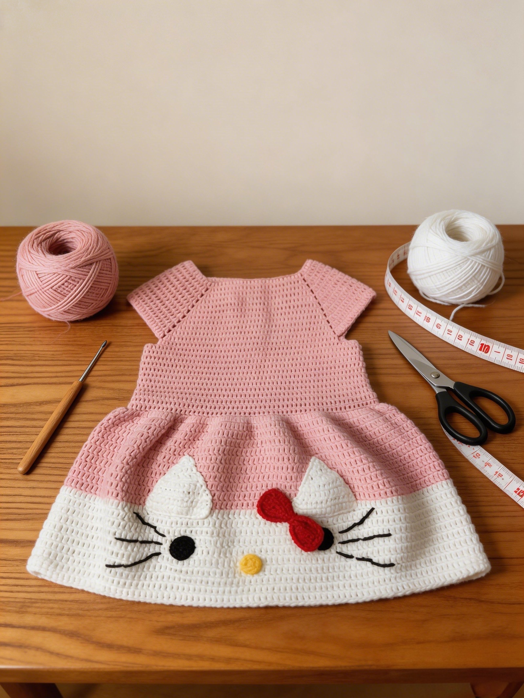 Crochet Cat Dress Pattern & Video Tutorial