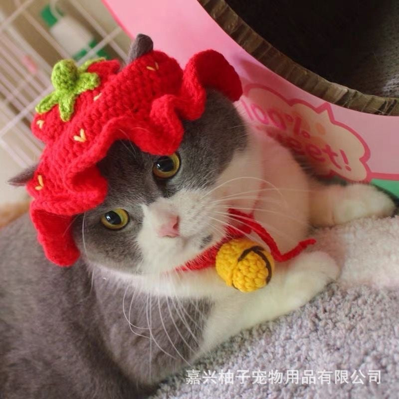 Cute Crochet Pet Collar Collection – Multiple Styles for Cats & Small Dogs