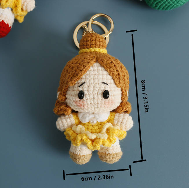 Cute little princess keychain