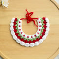 Tulip Crochet Pet Collar – Soft Floral Pattern