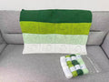 Green Duck Filet Crochet Blanket – Finished Blanket or Yarn + PDF Kit