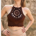 Handmade Boho Crochet Halter Crop Top PDF Pattern