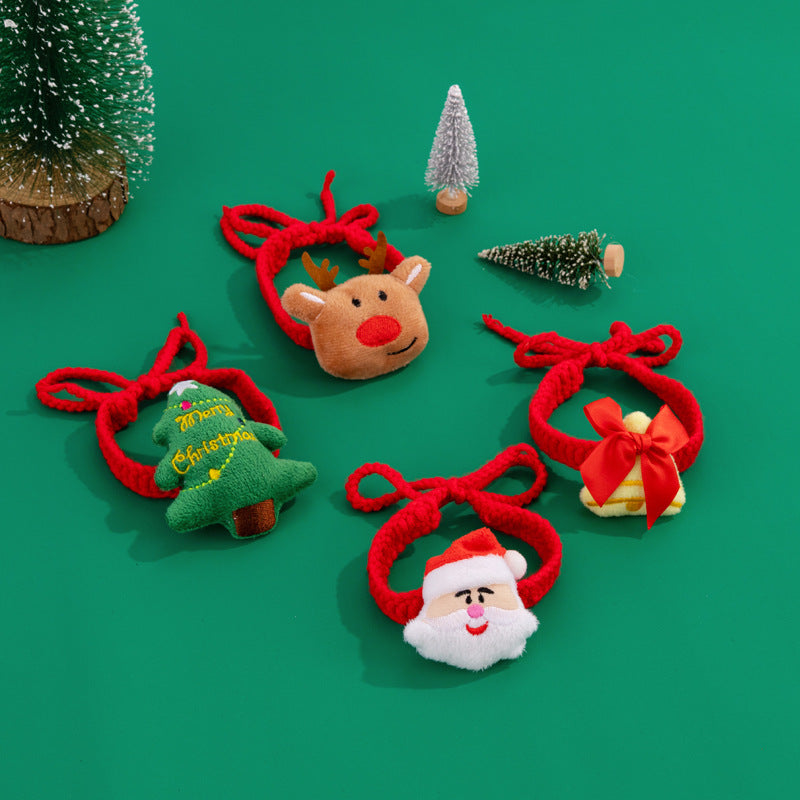 Christmas Pet Collar with Cute Characters – Santa, Reindeer & Holiday Designs
