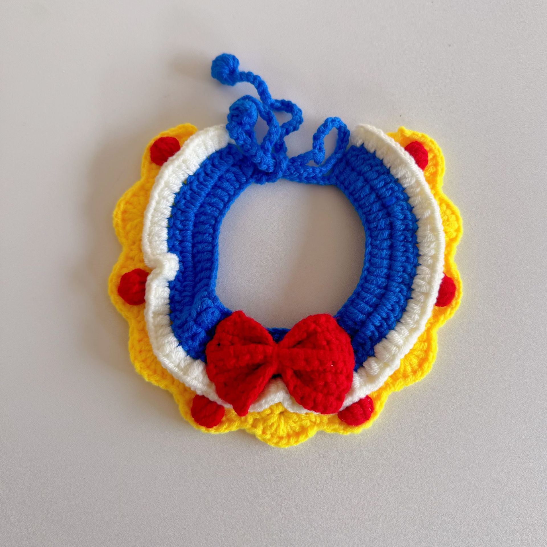 Cute Crochet Pet Collar Collection – Multiple Styles for Cats & Small Dogs