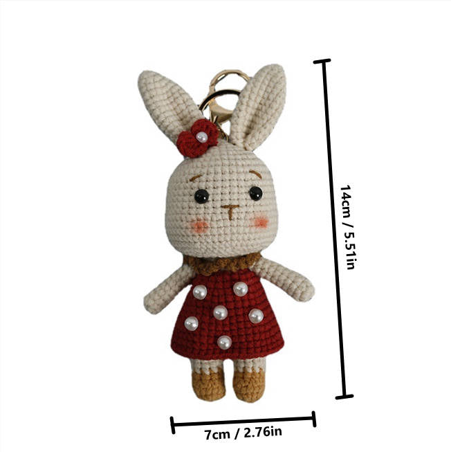 Pearl Rabbit Keychain