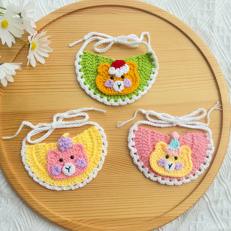 Birthday Crochet Pet Set – Hat & Collar Combo