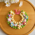 Handmade Crochet Floral Pet Collar – Garden Style Design