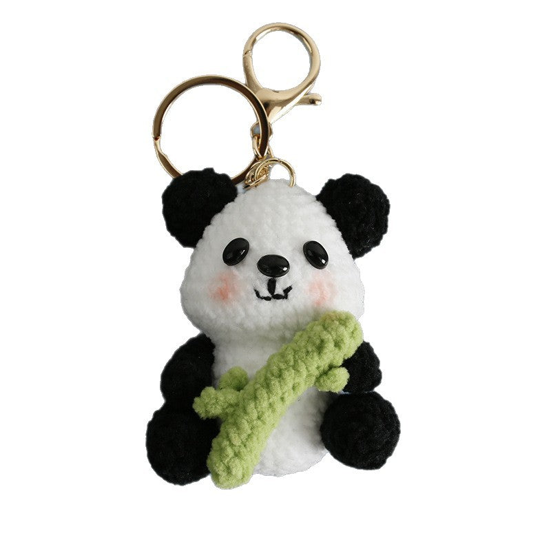 Hugging Panda Keychain