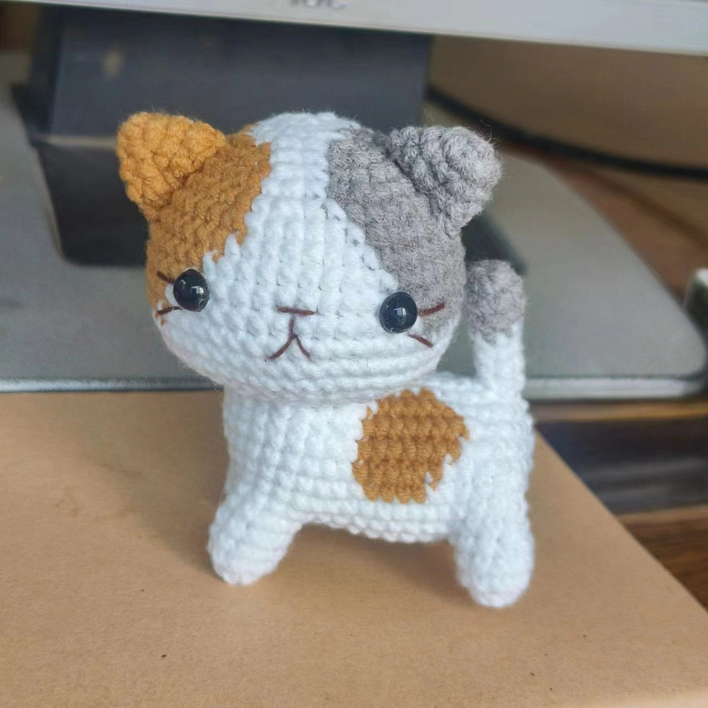 Handmade Crochet Cat Doll | Cute Mini Amigurumi Plush Toy