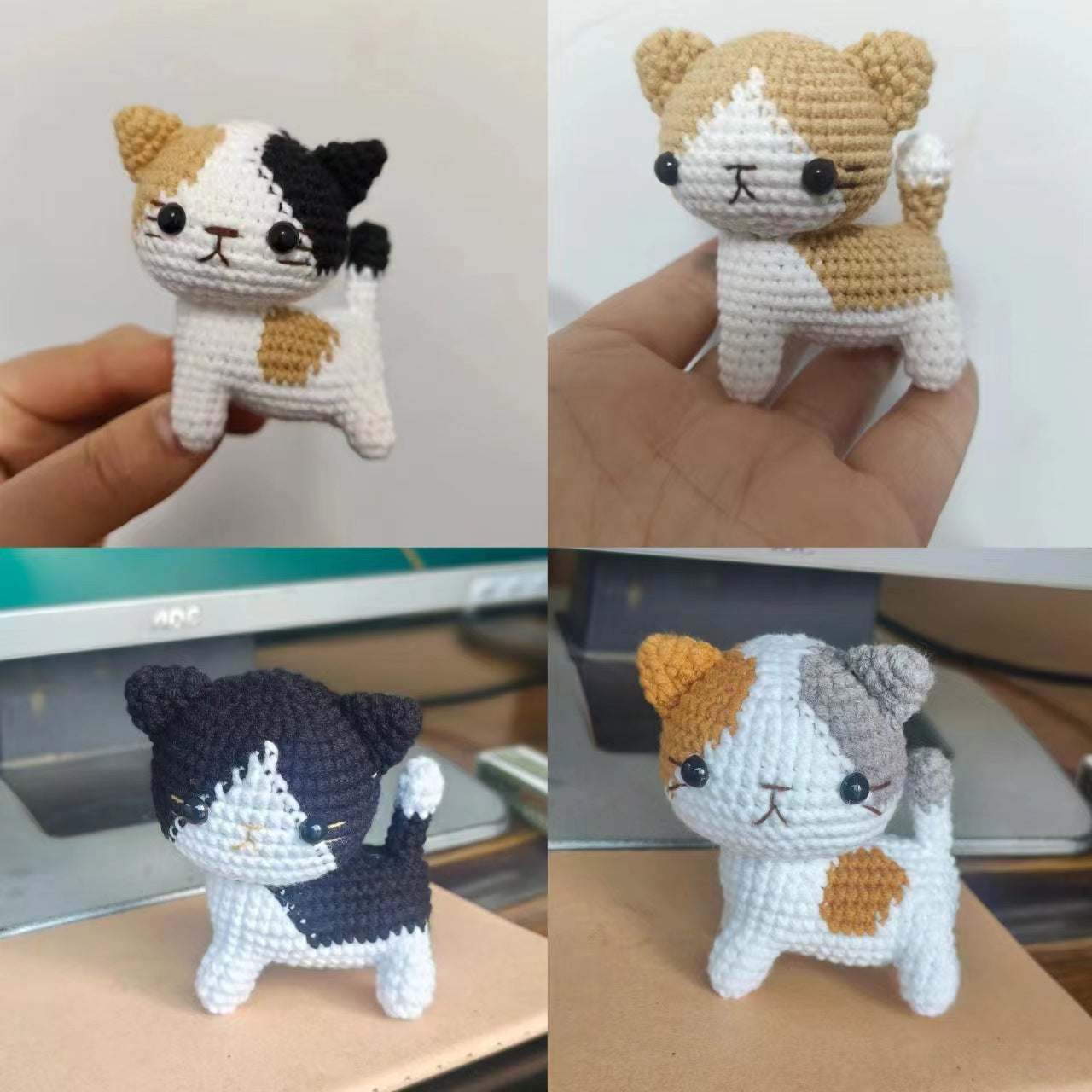 Handmade Crochet Cat Doll | Cute Mini Amigurumi Plush Toy