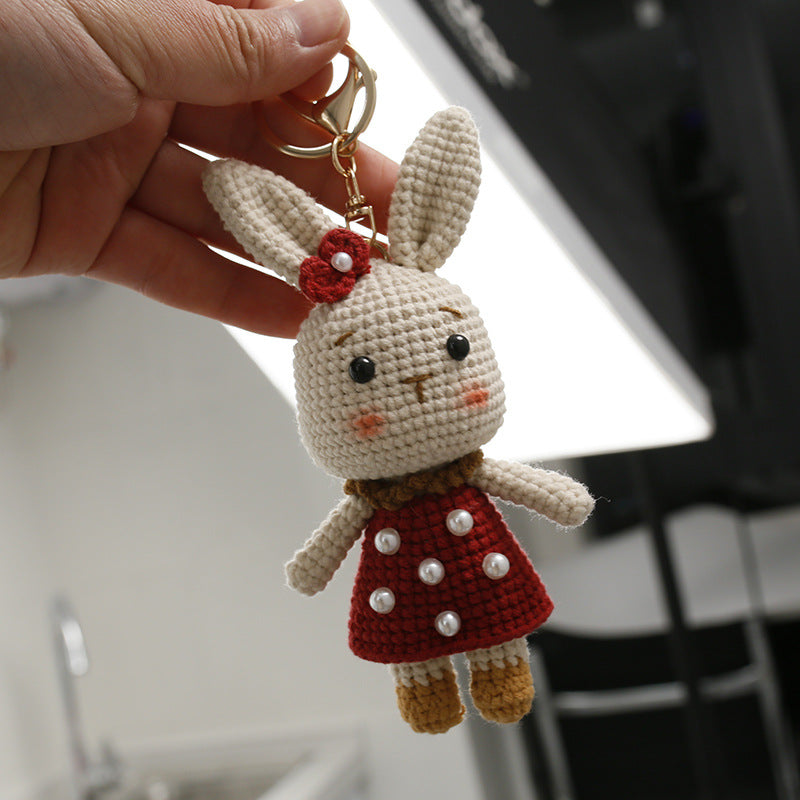Pearl Rabbit Keychain