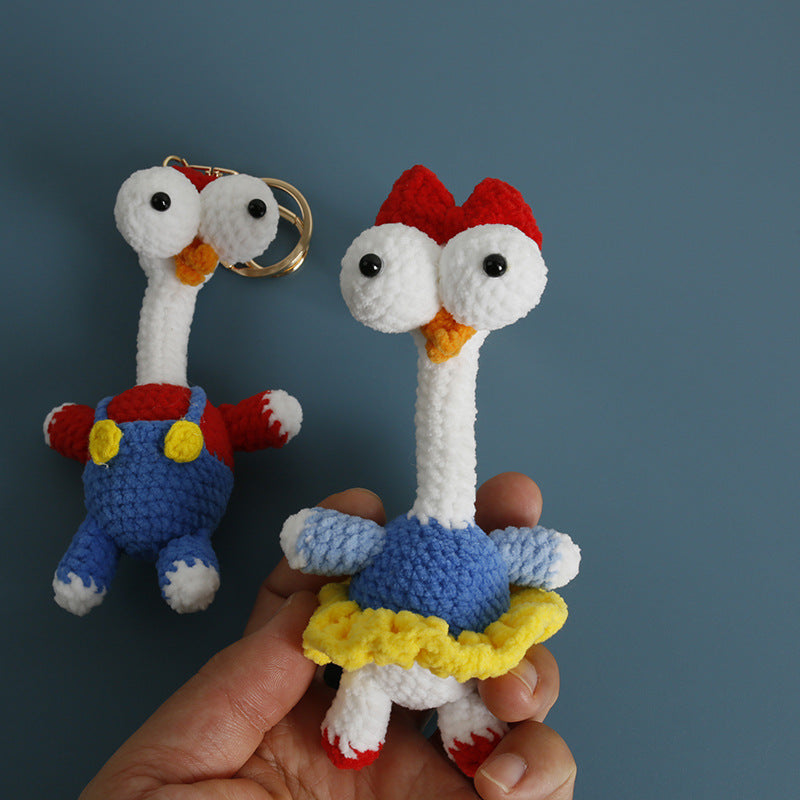 Long-necked chicken pendant