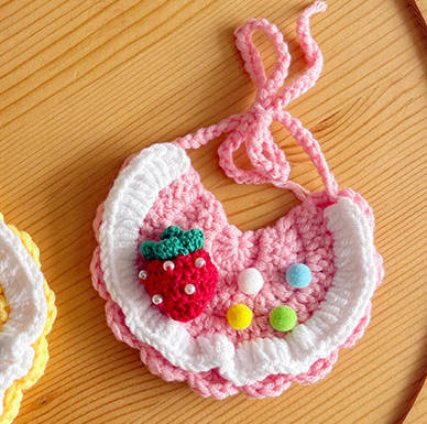 Carrot Crochet Pet Bib – Cute Handmade Collar