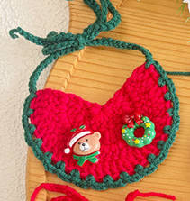 Christmas Crochet Pet Collar – Festive Holiday Edition