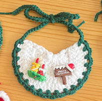 Christmas Crochet Pet Collar – Festive Holiday Edition