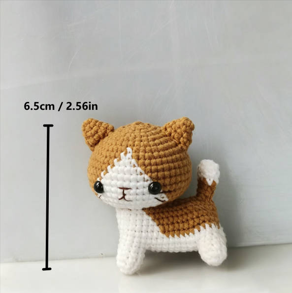 Handmade Crochet Cat Doll | Cute Mini Amigurumi Plush Toy