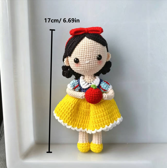 Handmade Crochet Princess Doll | Cute Amigurumi Plush Toy