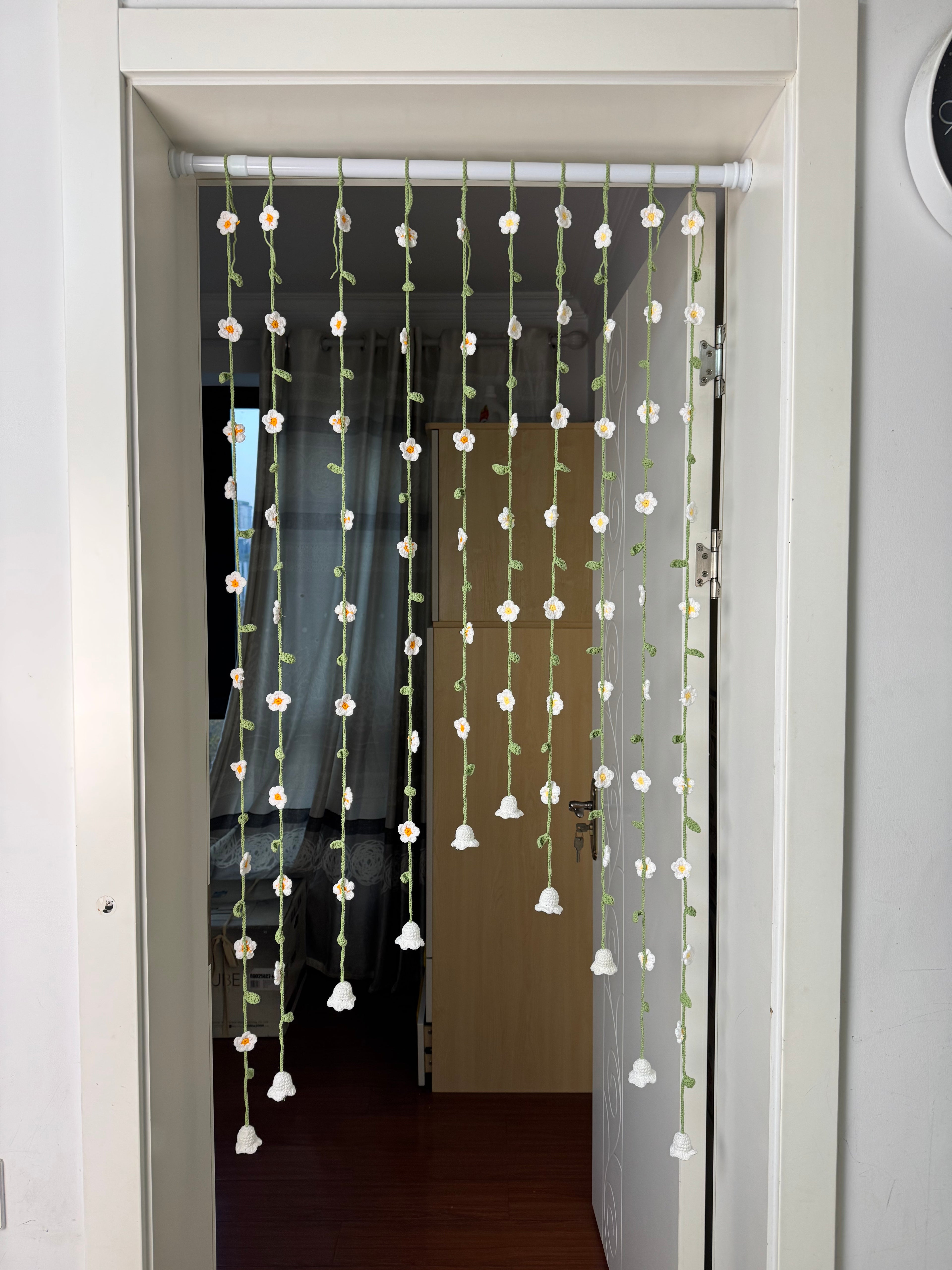 Crochet Flower Door Curtain PDF Pattern