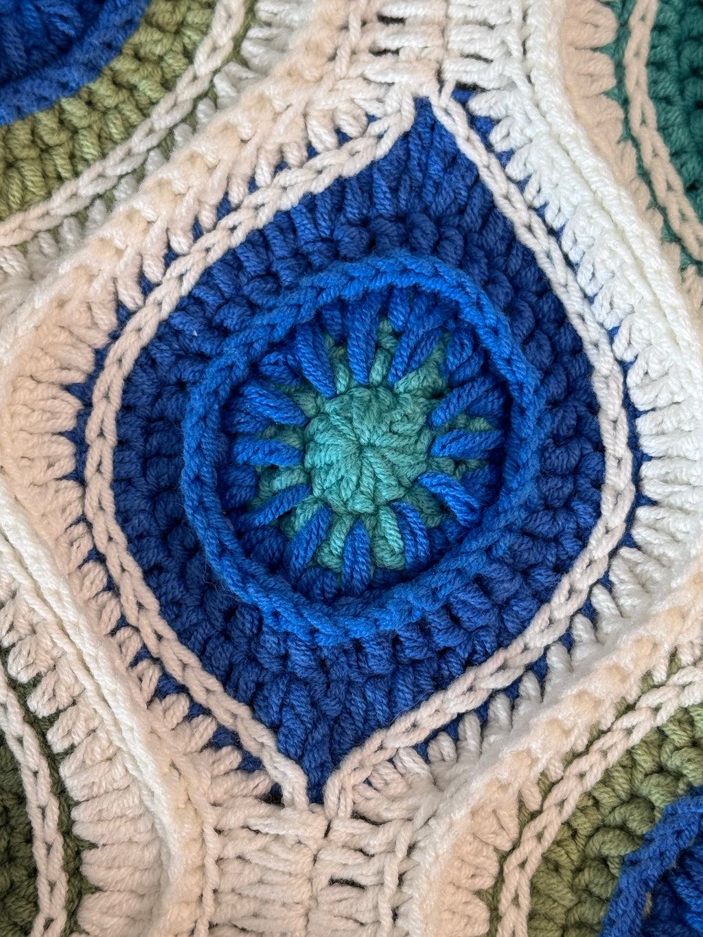 Handmade Crochet Peacock Feather Blanket PDF Pattern