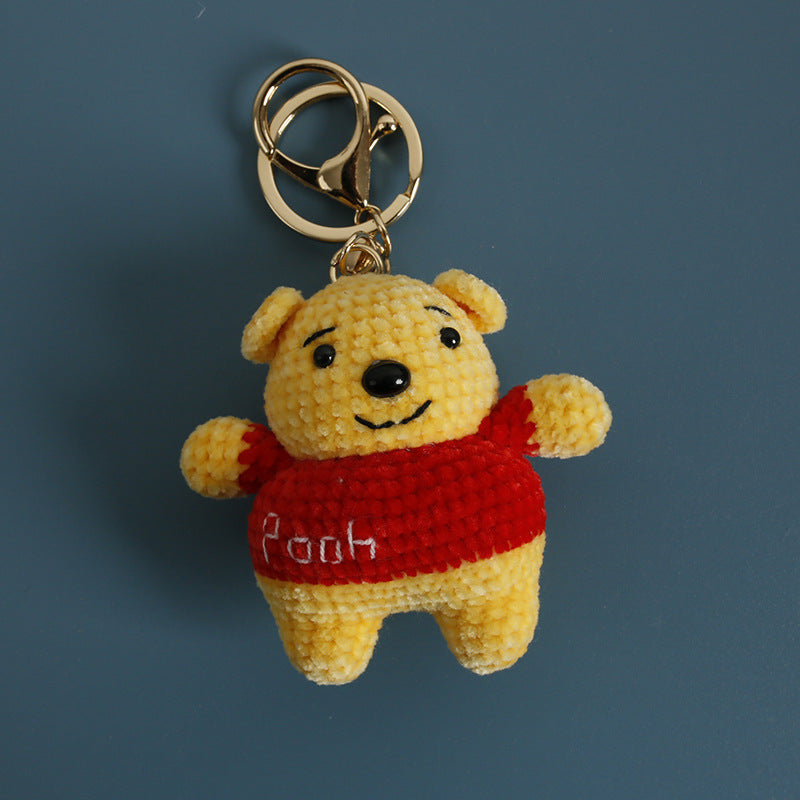 Handmade Crochet Cute Bear Keychain