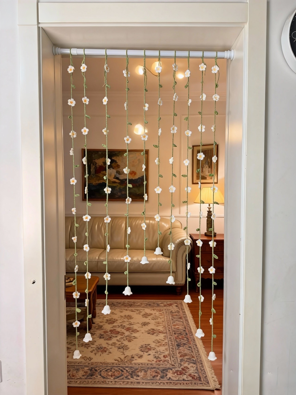 Crochet Flower Door Curtain PDF Pattern