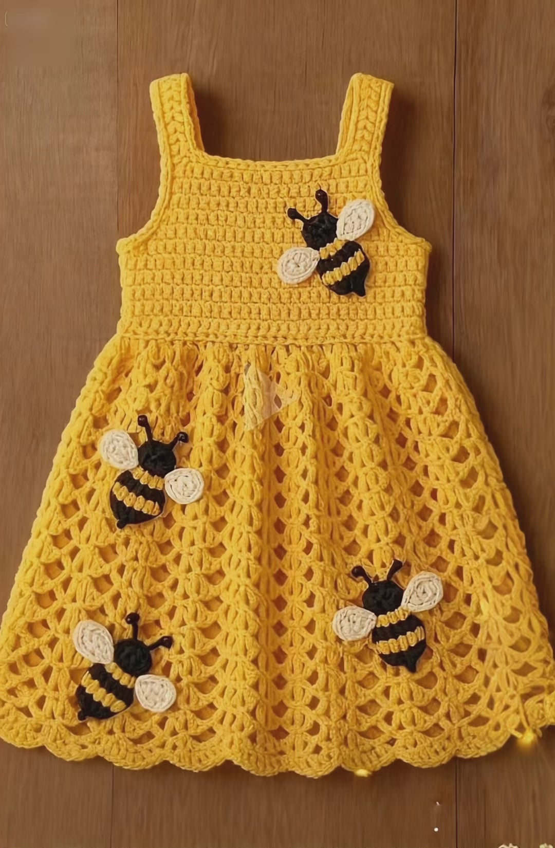 Crochet Bee Dress Pattern & Video Tutorial
